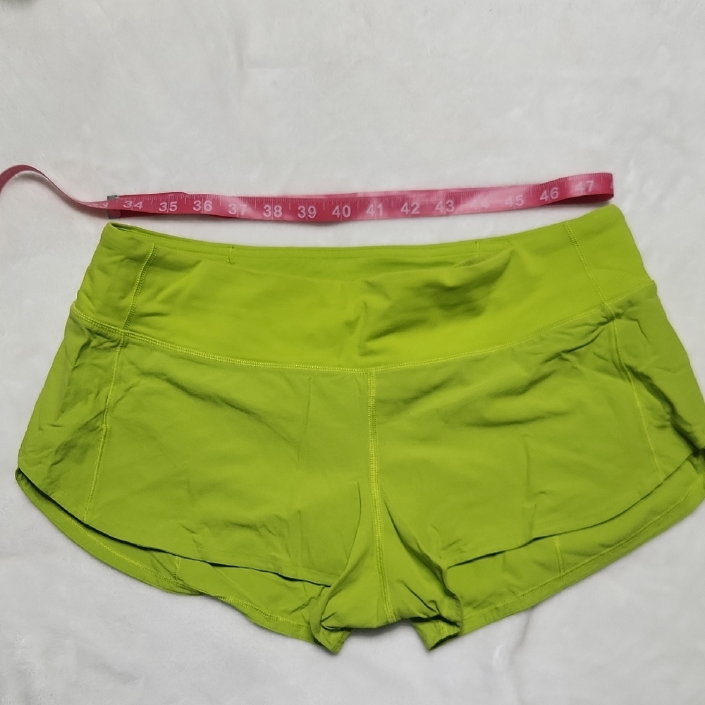 lululemon athletica Bright Lime Athletic Running Shorts